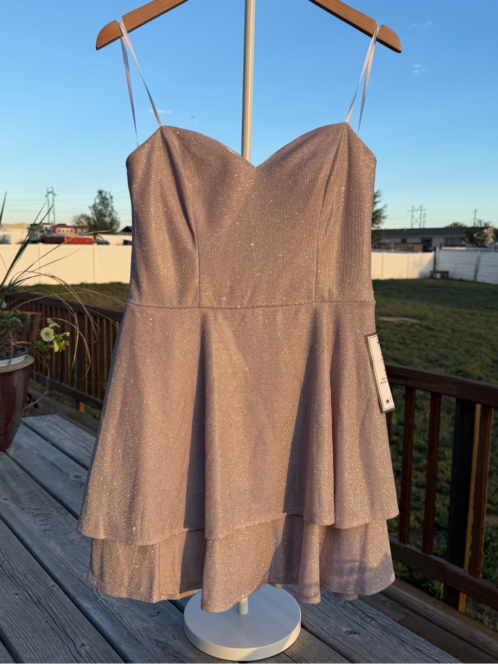 B. Darlin pink strapless dress 15/16 juniors